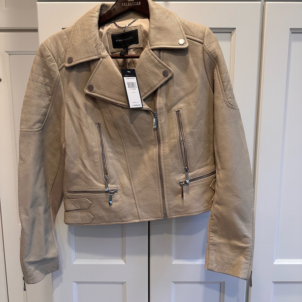 BCBGMaxAzria  Moto Jacket Size L BNWT Retail $598